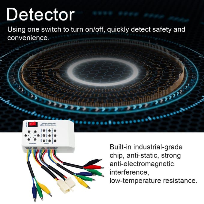 Dispositif de réparation électromobile multifonctionnel, détecteur de maintenance universel, salle de moteur sans balais multicolore