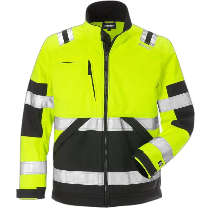 Fristads Hi Vis Softshelljack Klasse 2 4083 Wyh - Hi-Vis geel/zwart - S