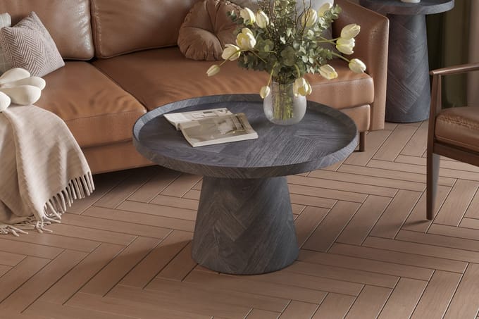 Salontafel 'Manus' 80 cm Decor Donkergrijs