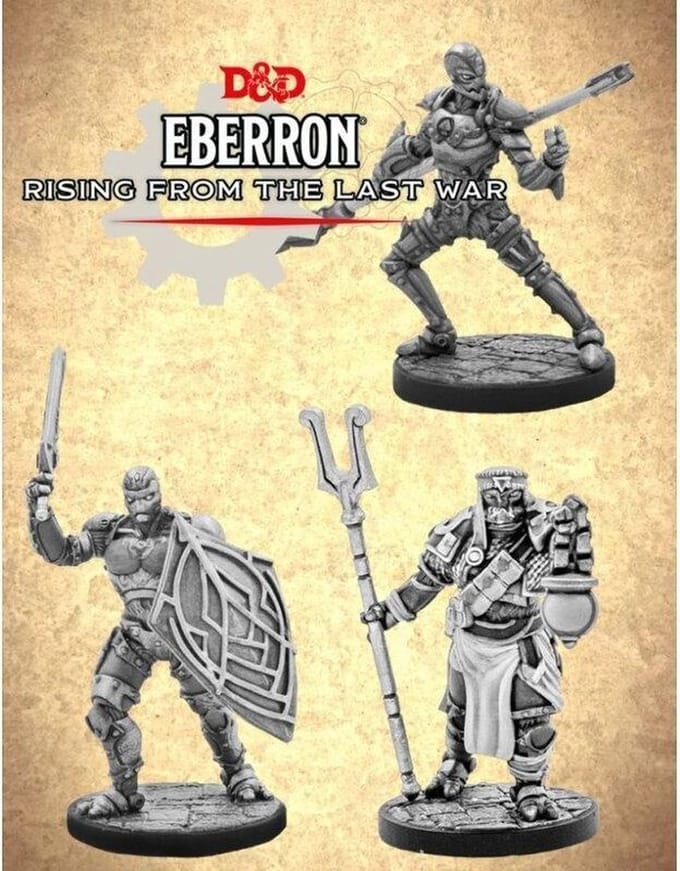 Dungeons and Dragons Warforged - Collector's Series - 3 resin miniaturen