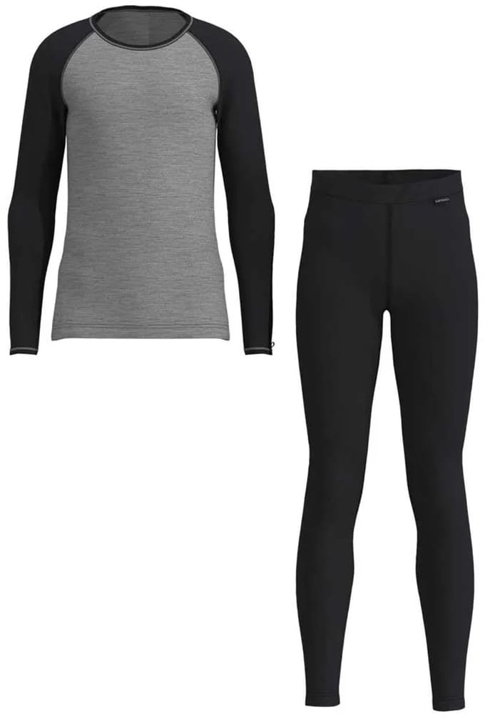 Loeffler Set Cb Transtex® Merino Basislaagbroek Zwart 128 cm Jongen