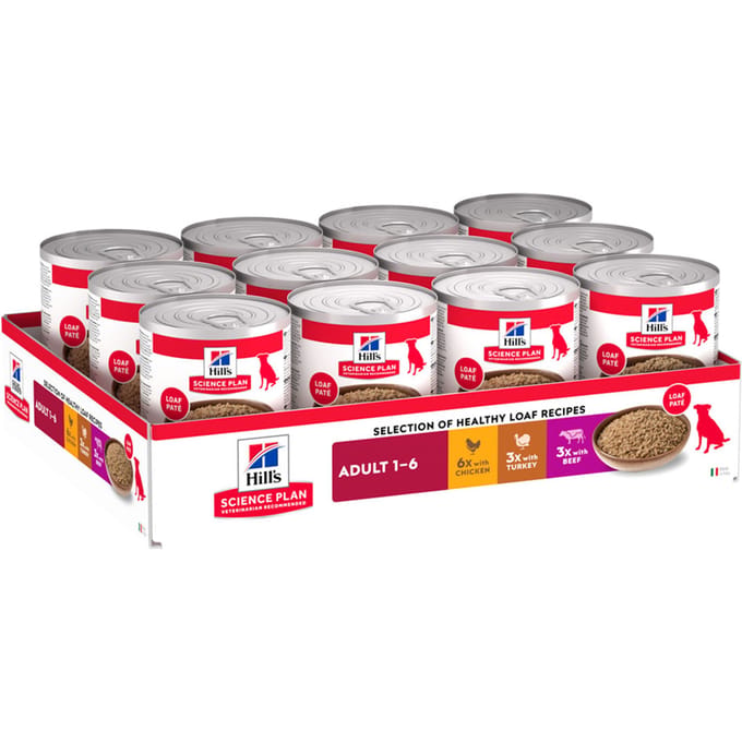24 x 370 g Mixpakket Kip, Kalkoen, Rund