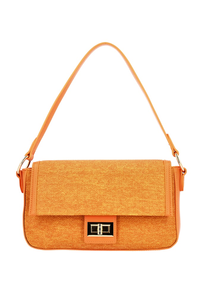 Faina schoudertas Dames oranje