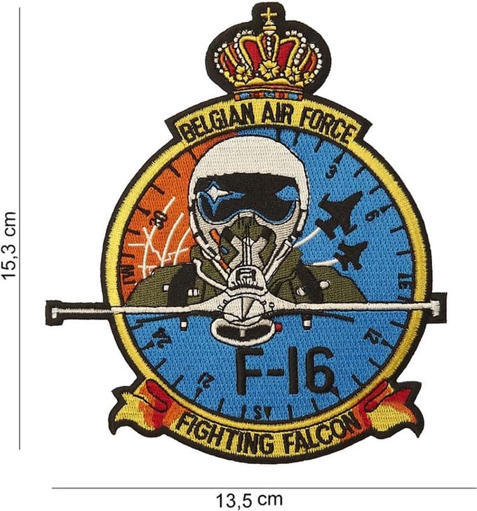 Embleem stof Belgian airforce F-16