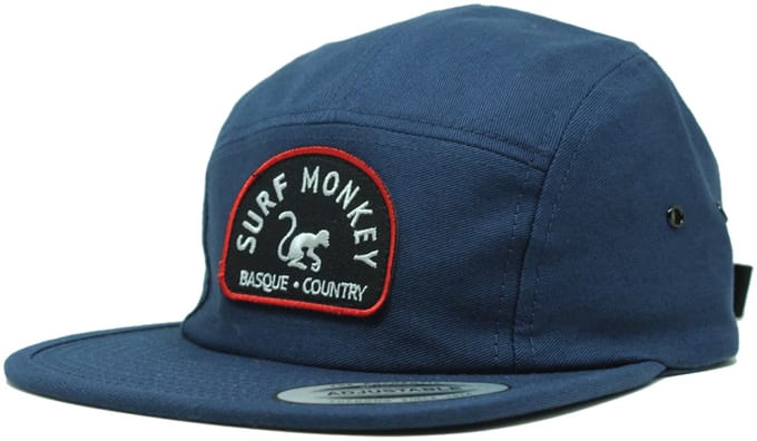 5-panel pet - platte klep - Jockey / Volwassenen / One size (blauw)