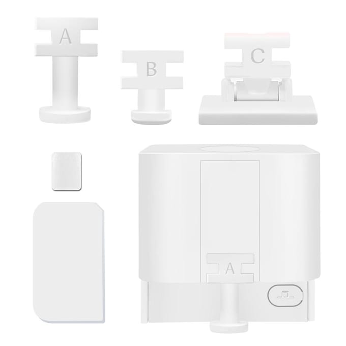 Tuya BT Fingerbot Intelligente vingerrobot Draadloze schakelaarknop Pusher Bot Werk met APP-stem wit