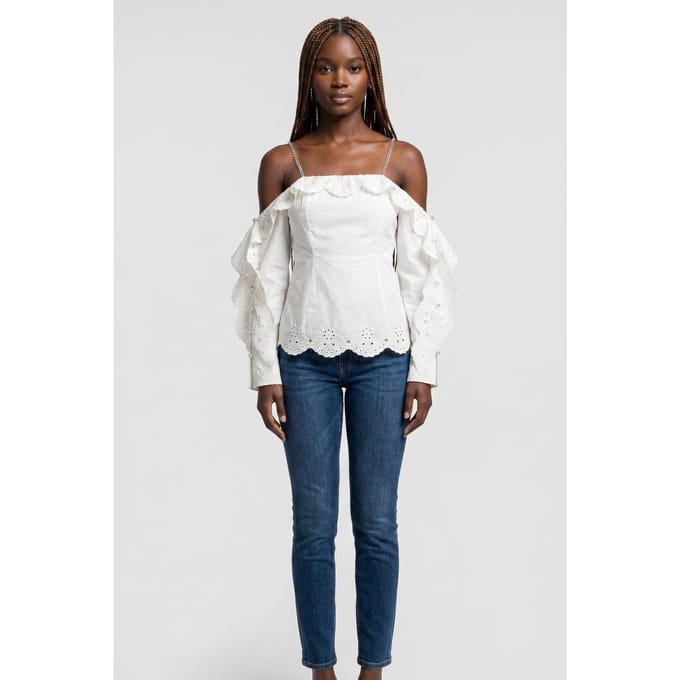 & Other Stories Caro Blouse White Taglia: 34 | Magliette intime Outlet | Donna | Bianco
