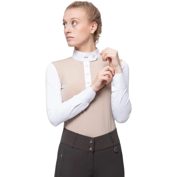 Dames lycra wedstrijdpolo Premier Equine Rossini