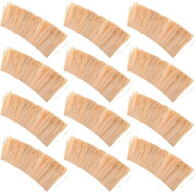 Stro Dakbedekking - Kunstgras Riet - Modelbouw Decoratie - Brandvertragend Behandeld - 10x5cm - Beige