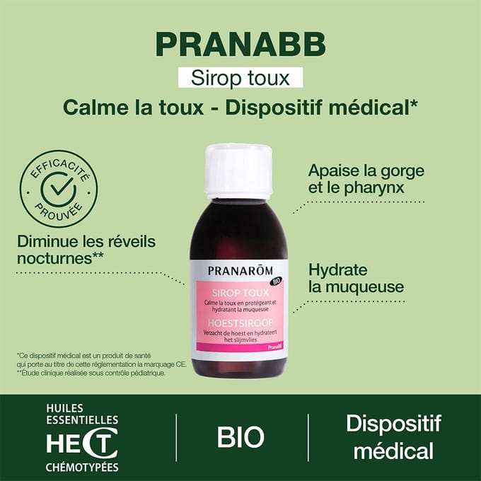 Pranarom - Baby hoestsiroop - Bio - 120 ml