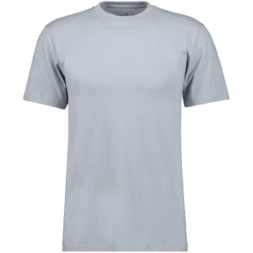 Ragman T-Shirt Uni Round Neck Single Jersey Silver / male