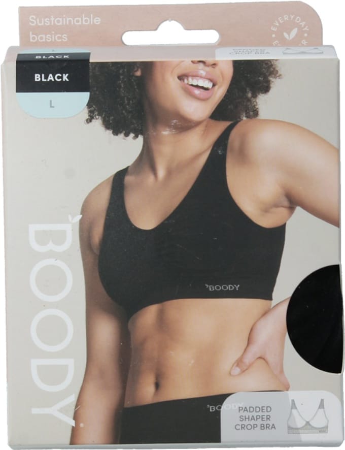 Boody Padded shaper crop bh zwart L 1 Stuks