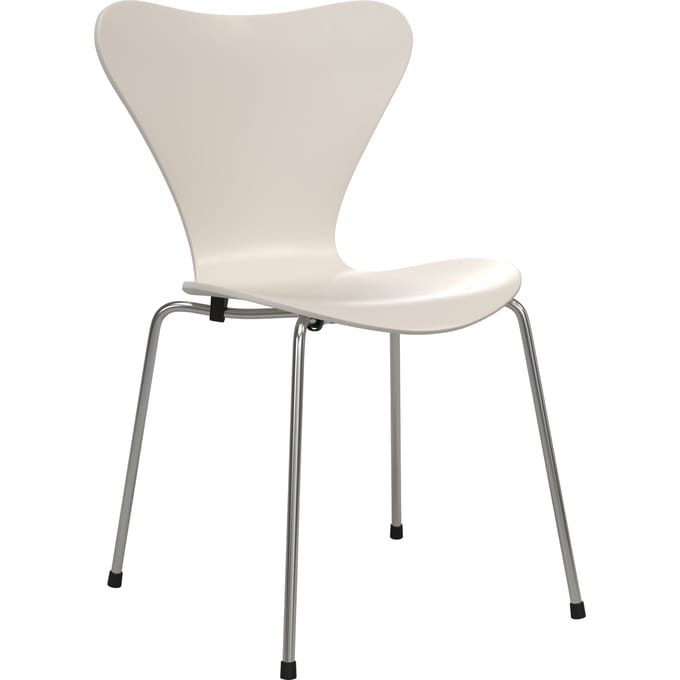 Fritz Hansen Serie 7 3107 Stoel - lak - FritzHansen714AMBeige - verchroomd