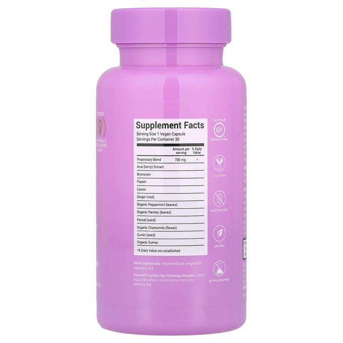 Bloatamin™, 30 Veggie Capsules