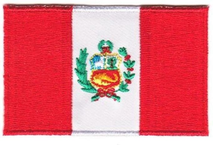 Peruaanse Vlag Patch - Kledingembleem