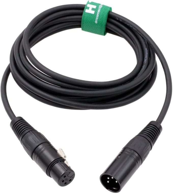 Mic Recorder Mixer Headphone Amplifier Balanced Audio Kabel 4-Pins XLR 3 Meter