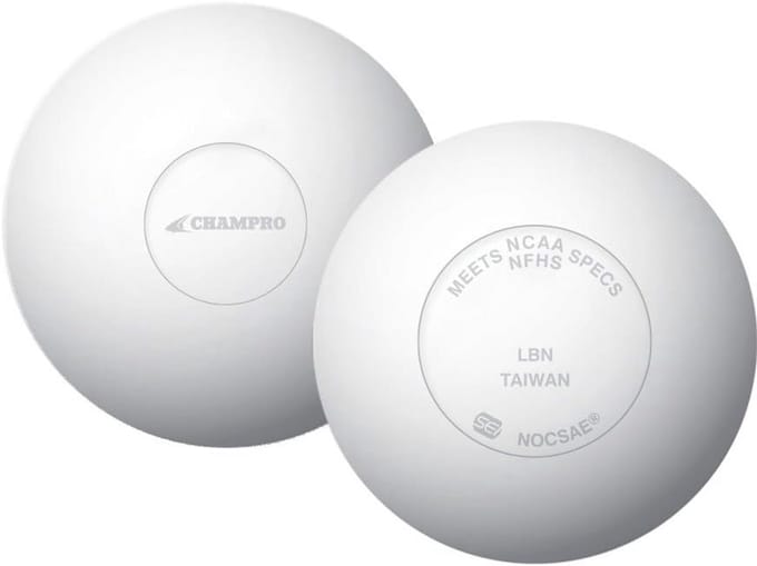 NOCSAE Lacrosse Ballen - 12 Stuks - Wit