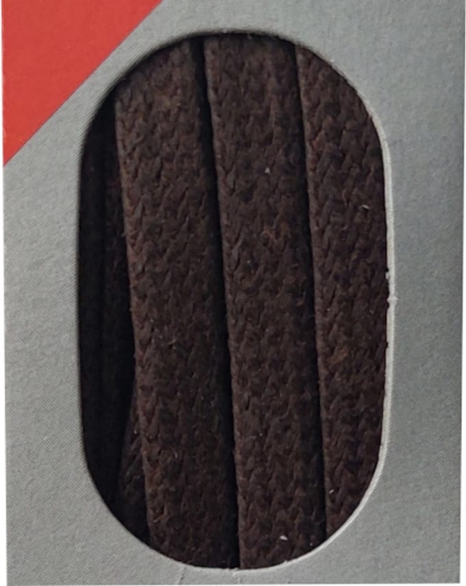 Bob Veter - Donker Bruin - Plat - Wax - Lengte 75 cm - Breedte 5 mm - Schoenveter