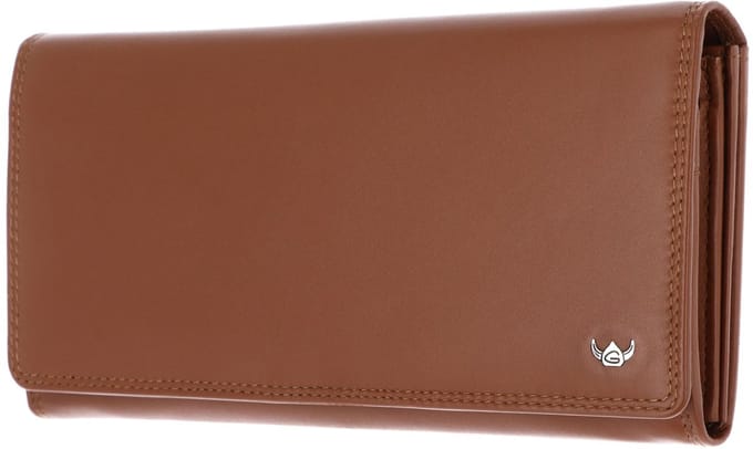 Golden Head Leren portemonnee Polo RFID Protect Damenbörse 2802 Cognac bruine