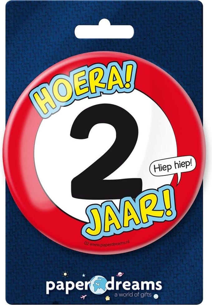 Paperdreams - Button XL - 2 Jaar