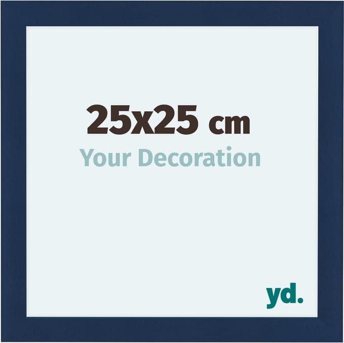 Your Decoration - Fotolijst 25x25 cm - MDF - Donkerblauw Geveegd - Como