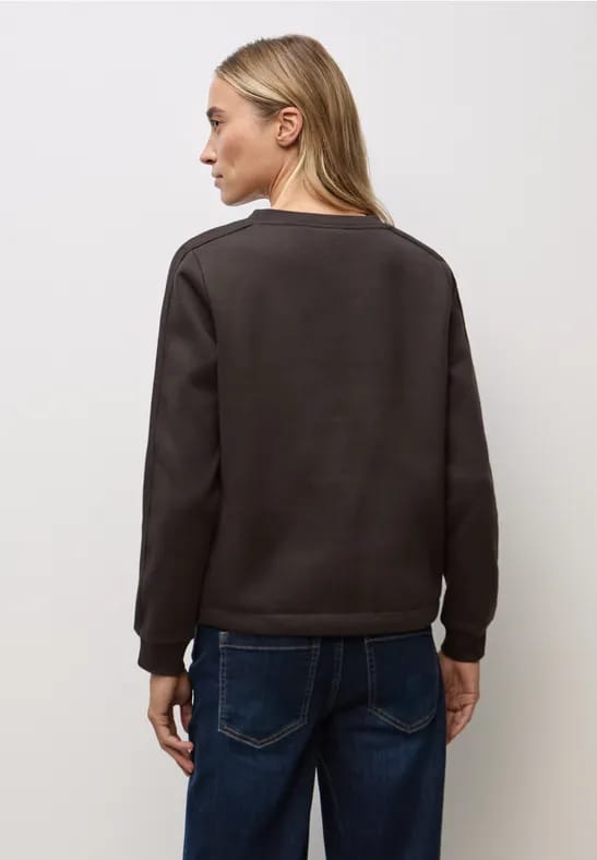 Sweater met geribd detail