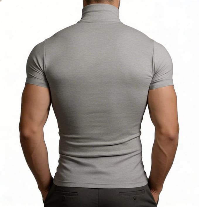 Col - Shirt - grijs - Heren - Polyester - Stretch