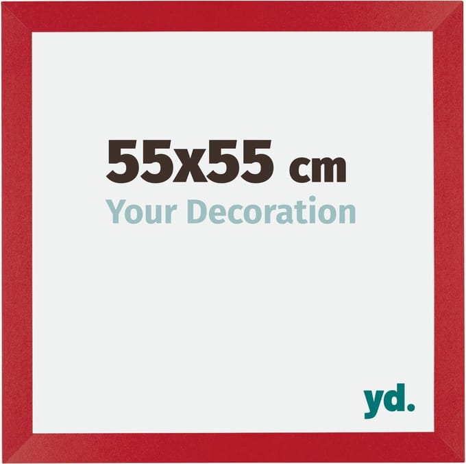 Your Decoration - Fotolijst 55x55 cm - MDF - Rood - Mura