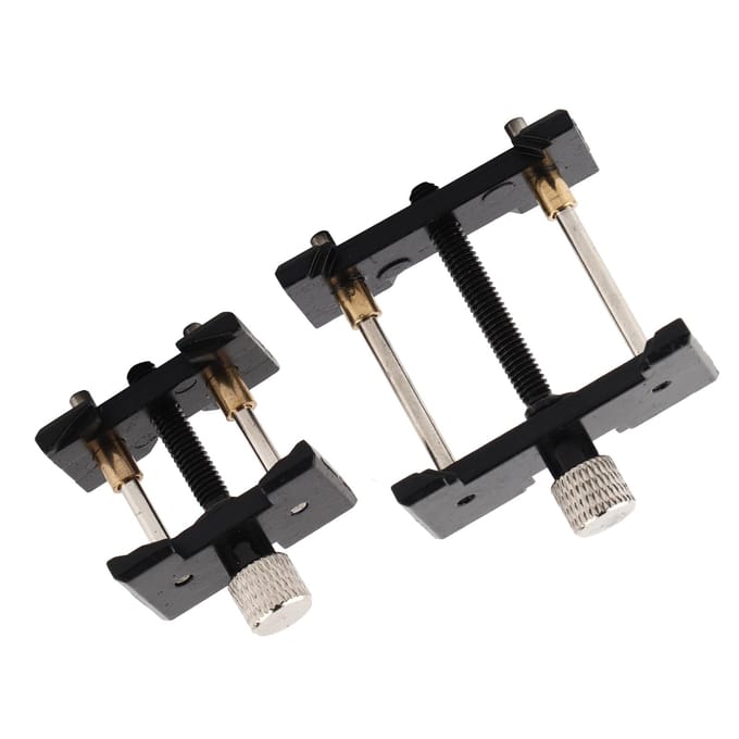 2 stuks/Set Plastic Uurwerk Houder Vaste Basis Horlogemaker Reparatie Accessoire Gereedschap black