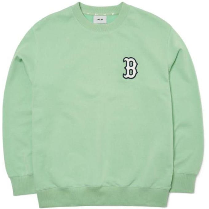 Sweatshirt à col rond MLB Logo de base Boston Red Sox Unisexe Vert 3AMTB0221-43KAL XL white