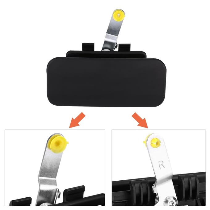 Poignée de porte extérieure avant avec support pour Ford Transit MK6 MK7 (2000-2014) côté droit black