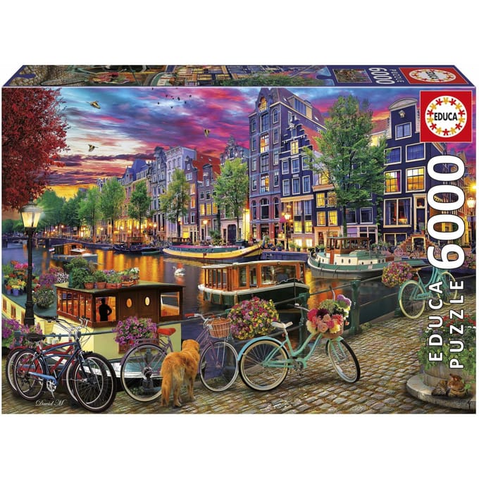 Puzzle - EDUCA - Vélos a Amsterdam - 6000 pieces - 156 x 107 cm - a partir de 15 ans
