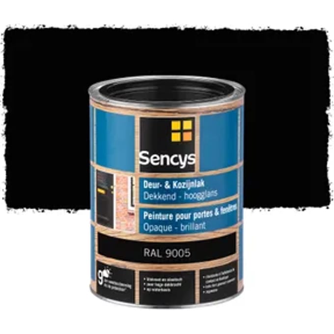 Sencys Deur- En Kozijnlak Hooglans Ral9005 2,5l