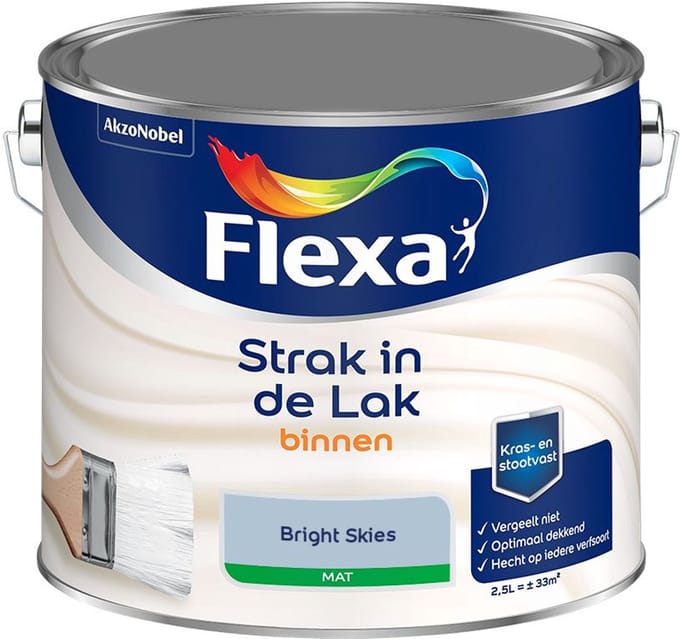 Flexa - Strak In De Lak Binnenlak Mat - Bright Skies - Mengverf - 2,5 L