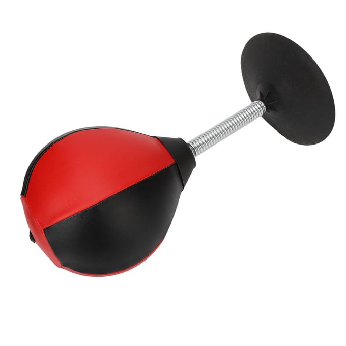 Desktop Bokszak Stress Buster Indoor Boksuitrusting Tafel Bokszak met Grote Zuignap black