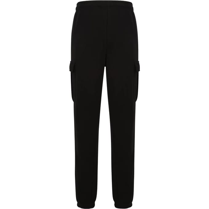 Urban Classics - Light Terry Wide Cargo Heren joggingbroek - M - Zwart