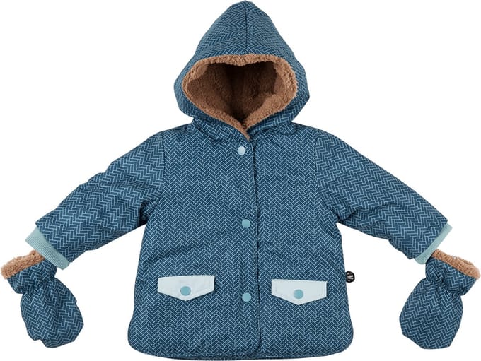 Ducksday - jas - waterdicht voor baby - unisex - Ranger - Blauw – 68 - valt groot