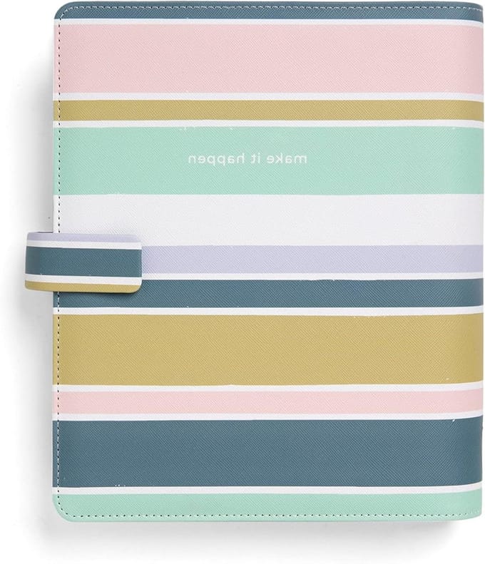 A5 Organizer - Plannen Mappen - Dagelijkse Planning - Bandsluiting Drukknop - A5 Formaat - Strepen