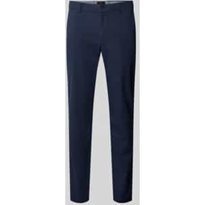 Slim fit stoffen broek met achterzakken model 'Brody'