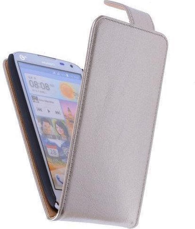 Classic Goud Nokia Lumia 930 PU Leder Flip Case Hoesje