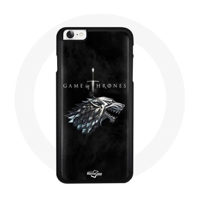 Coque - Maniacase - Iphone SE - Game of Thrones - La maison Stark - Souple Noir noir