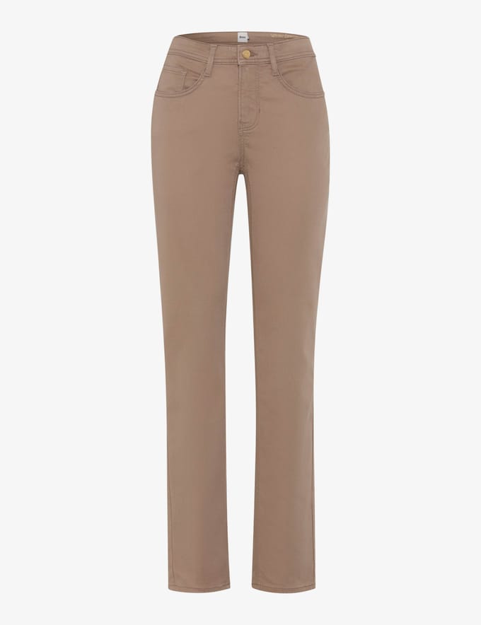 Brax Dames Broek  Style CAROLA TAUPE, lichtbruin, maat 48