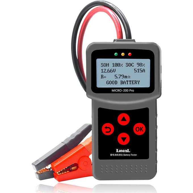 12V Auto Motorfiets Accu Tester SAE CCA JIS Digitale Accu Analyzer Micro200 Pro Vrachtwagen Motorfiets Auto Diagnostisch Hulpmiddel veelkleurig