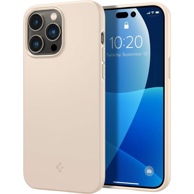 Spigen Thin Fit Apple iPhone 14 Pro Max Hoesje Back Cover Beige