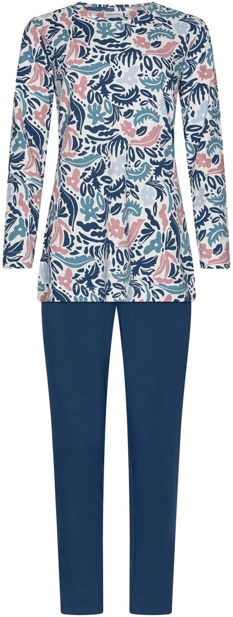 Pastunette - Blue Bloom - Pyjama - Bio Katoen - Maat 38