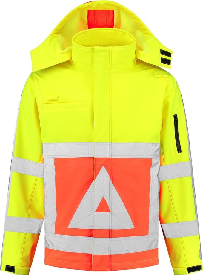 EM Traffic Softshell Jas Verkeersregelaar - Maat M