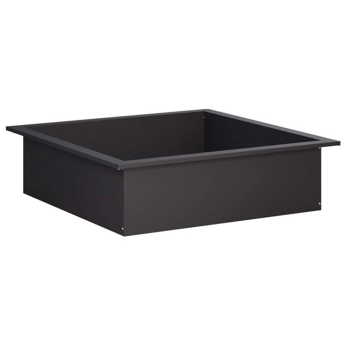 vidaXL - Vuurschaal - Ring - Zwart - 90 - x - 90 - x - 25 - cm - Staal
