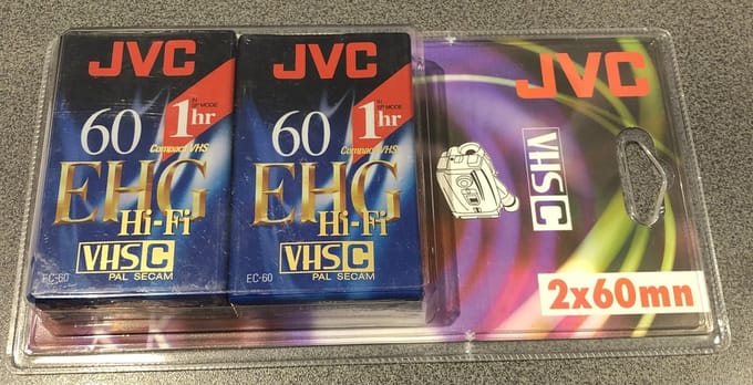 JVC VHS-C EHG EC-60 HI-FI (2 pack)