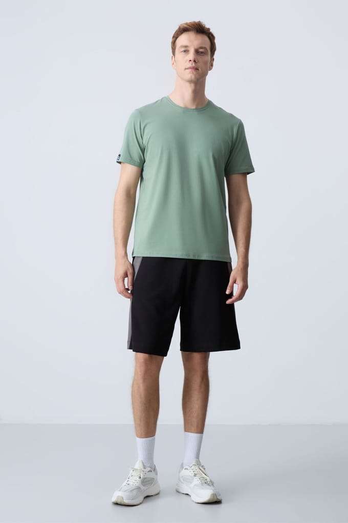 Heren Katoen Blend Sweatshorts