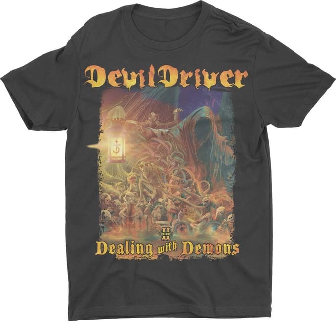 DevilDriver - Borrowed Heren T-shirt - M - Zwart